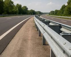 Metal crash barrier